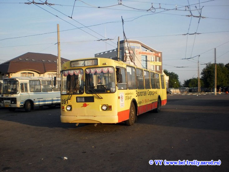Белгородский Троллейбус № 391, остановка "ул. Кутузова", 2011 год.