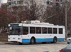 Белгородский Троллейбус № 442, ул. Губкина, 2016 год