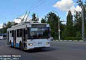Белгородский Троллейбус № 445, пр-т Б.Хмельницкого, 2015 год, маршрут № 13